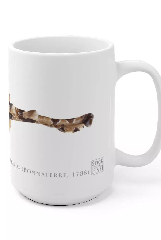 Spotted Wobbegong Mug-Stick Figure Fish Illustration