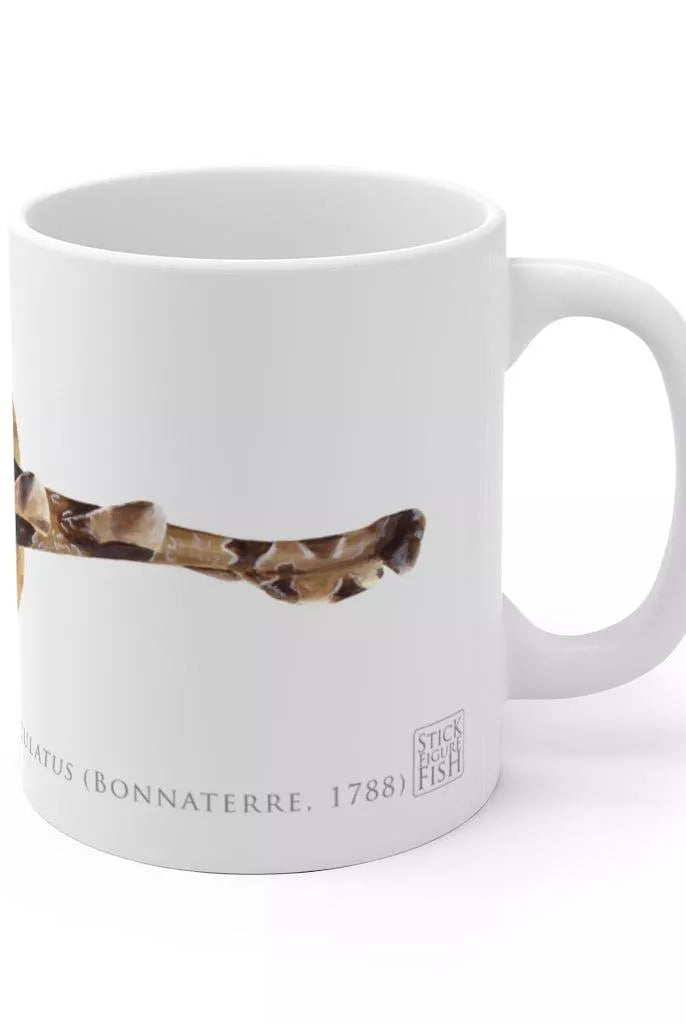 Spotted Wobbegong Mug-Stick Figure Fish Illustration