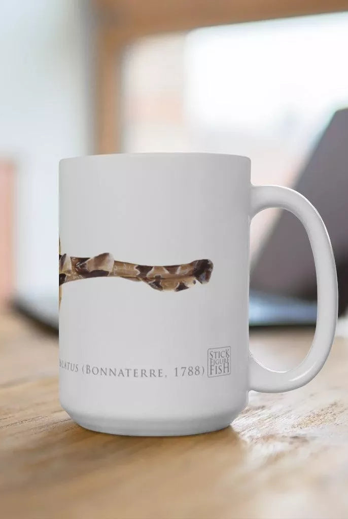 Spotted Wobbegong Mug-Stick Figure Fish Illustration