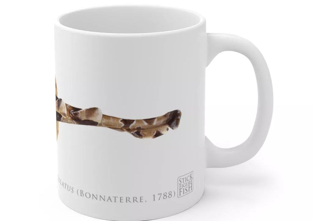 Spotted Wobbegong Mug-Stick Figure Fish Illustration