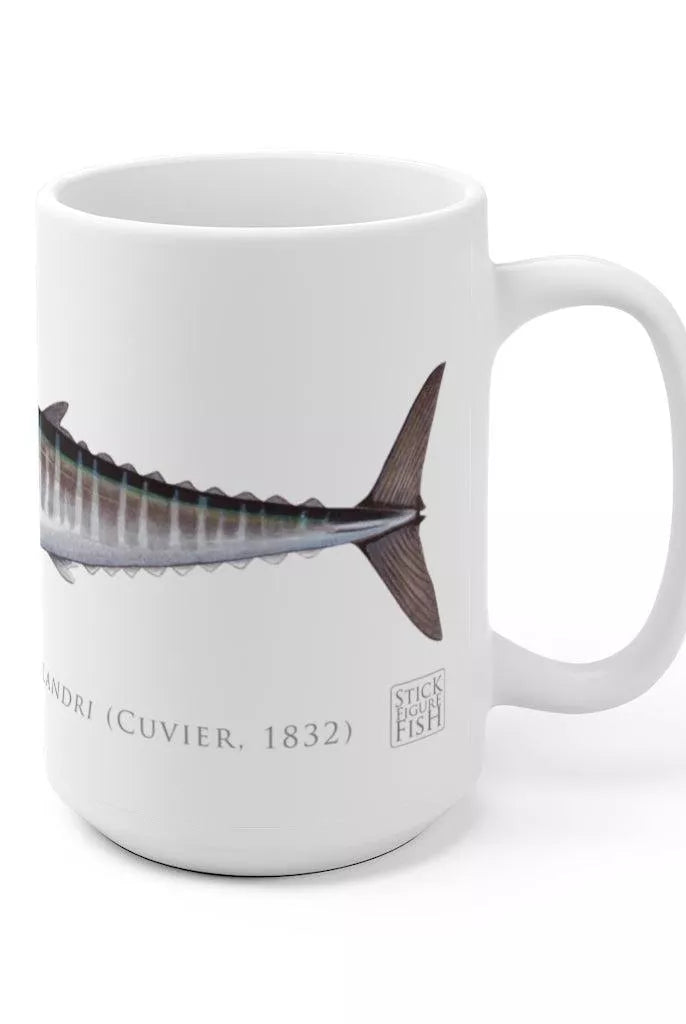 Wahoo No. 1 Mug-Stick Figure Fish Illustration