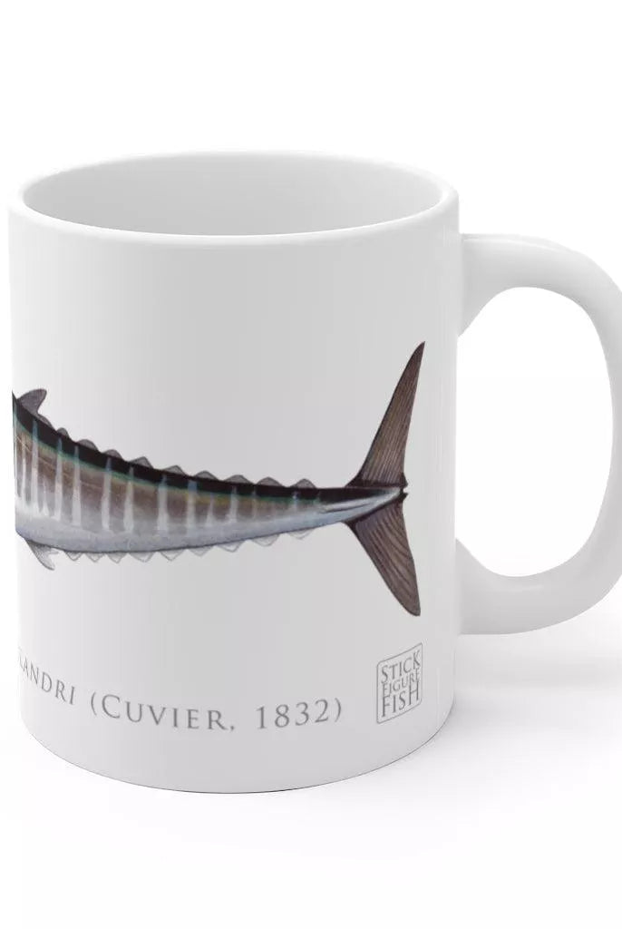 Wahoo No. 1 Mug-Stick Figure Fish Illustration