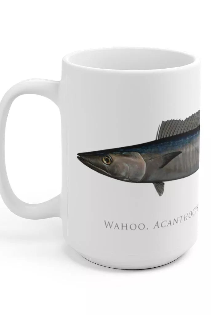 Wahoo No. 2 Mug-Stick Figure Fish Illustration
