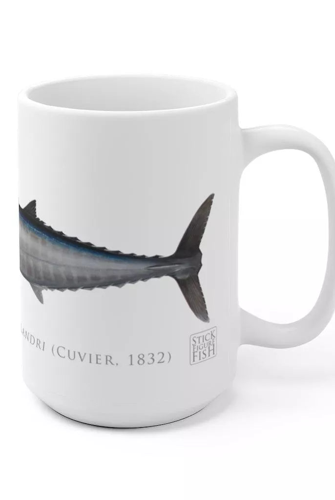 Wahoo No. 2 Mug-Stick Figure Fish Illustration