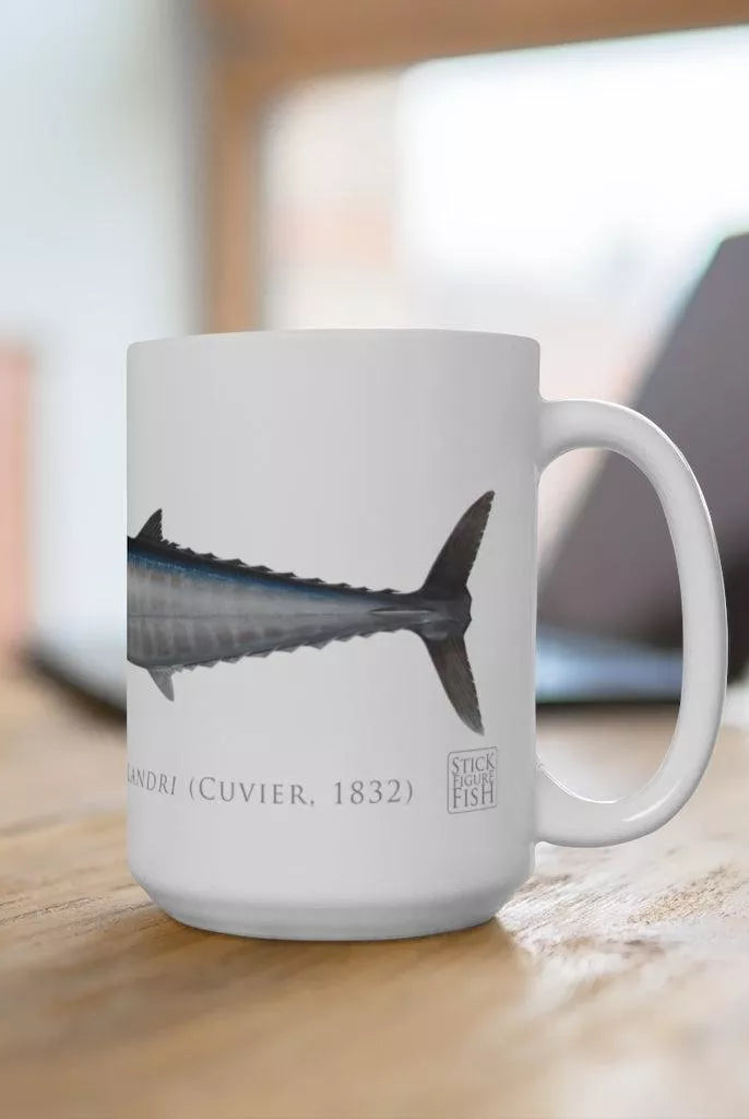 Wahoo No. 2 Mug-Stick Figure Fish Illustration