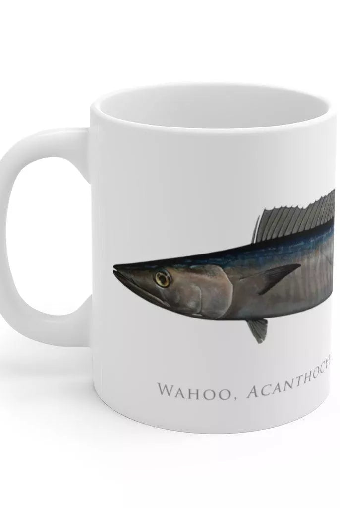Wahoo No. 2 Mug-Stick Figure Fish Illustration
