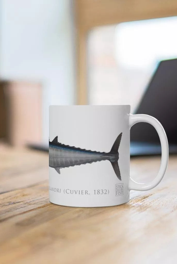 Wahoo No. 2 Mug-Stick Figure Fish Illustration