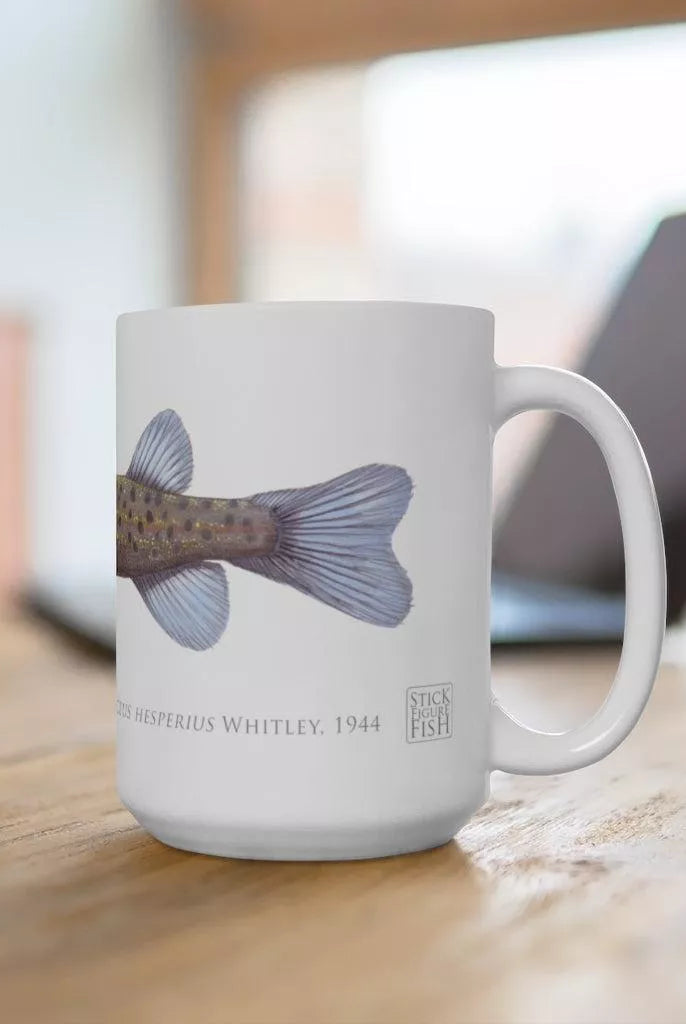 Western Trout Minnow Mug-Stick Figure Fish Illustration