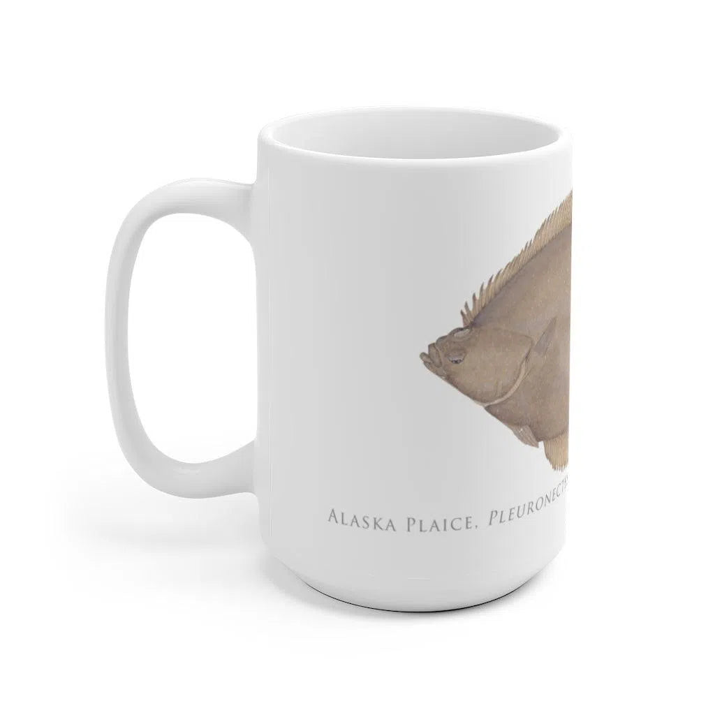 Alaska Plaice Mug-Stick Figure Fish Illustration