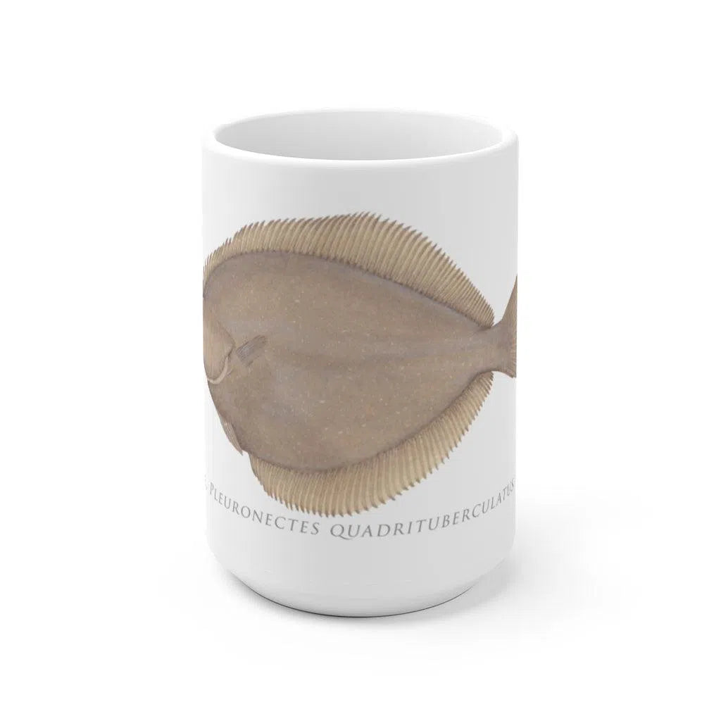 Alaska Plaice Mug-Stick Figure Fish Illustration