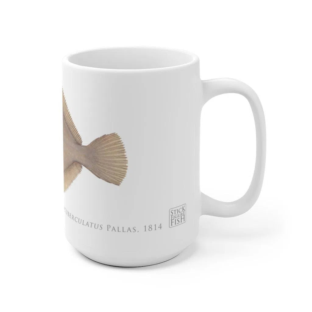 Alaska Plaice Mug-Stick Figure Fish Illustration