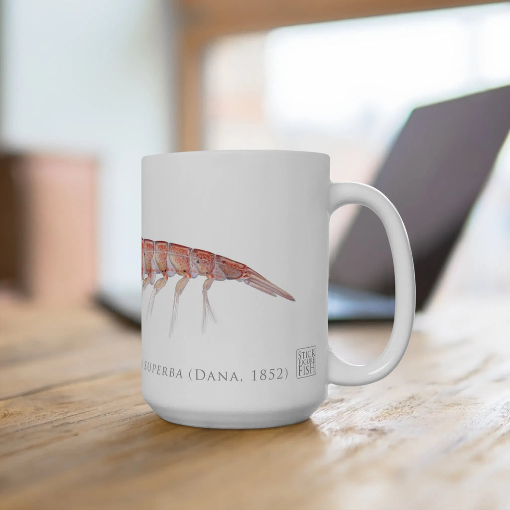 Antarctic Krill - Mug-Stick Figure Fish Illustration