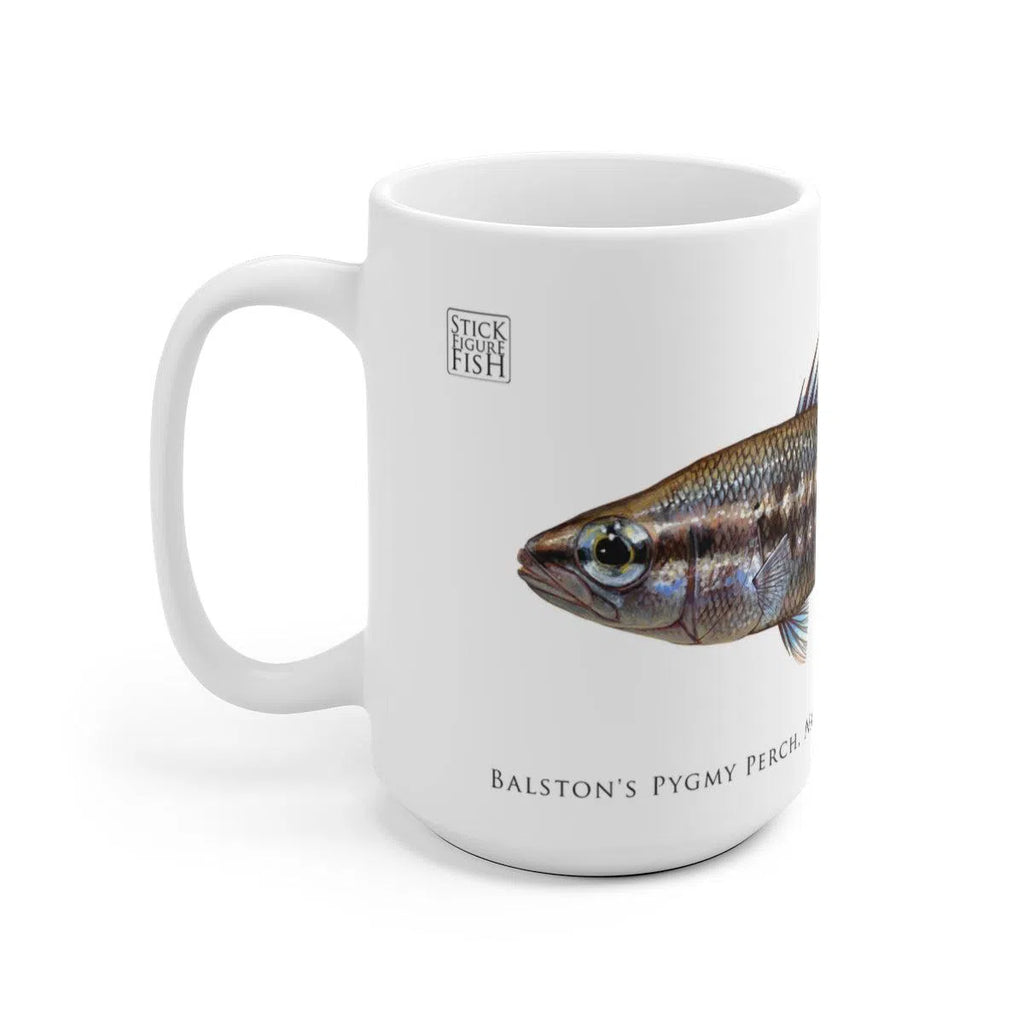 Balston's Pygmy Perch Mug-Stick Figure Fish Illustration