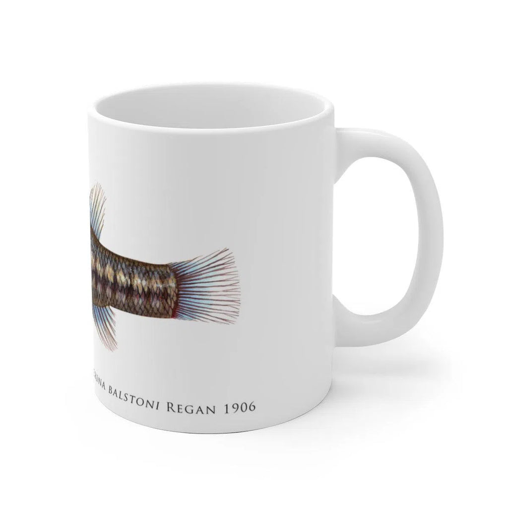 Balston's Pygmy Perch Mug-Stick Figure Fish Illustration