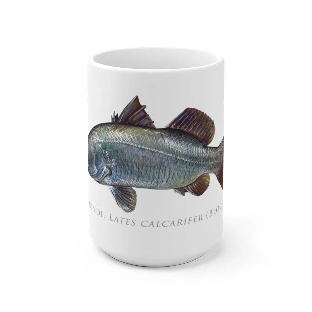 Barramundi Mug-Stick Figure Fish Illustration