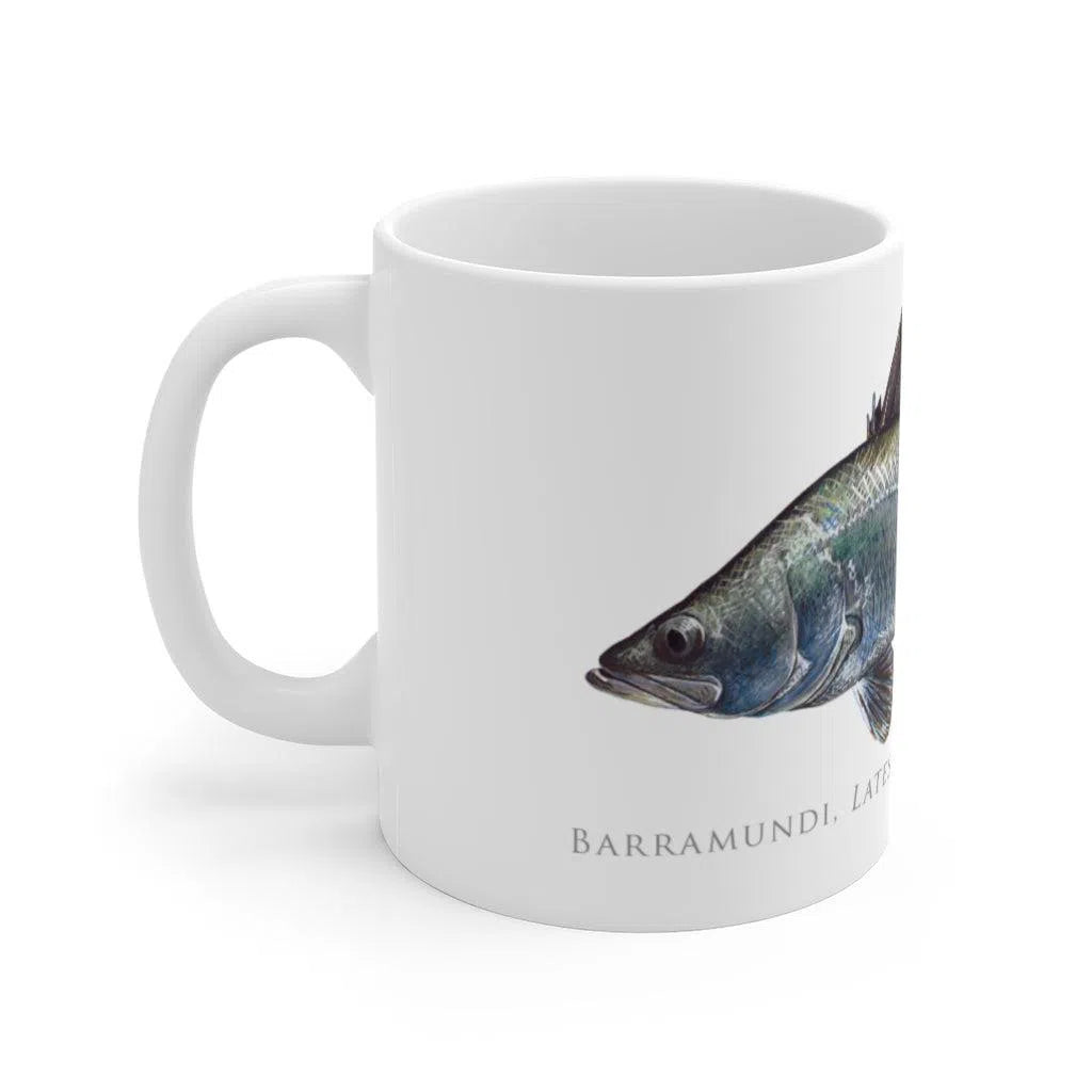 Barramundi Mug-Stick Figure Fish Illustration