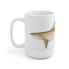 Blacktip Reef Shark Mug-Stick Figure Fish Illustration