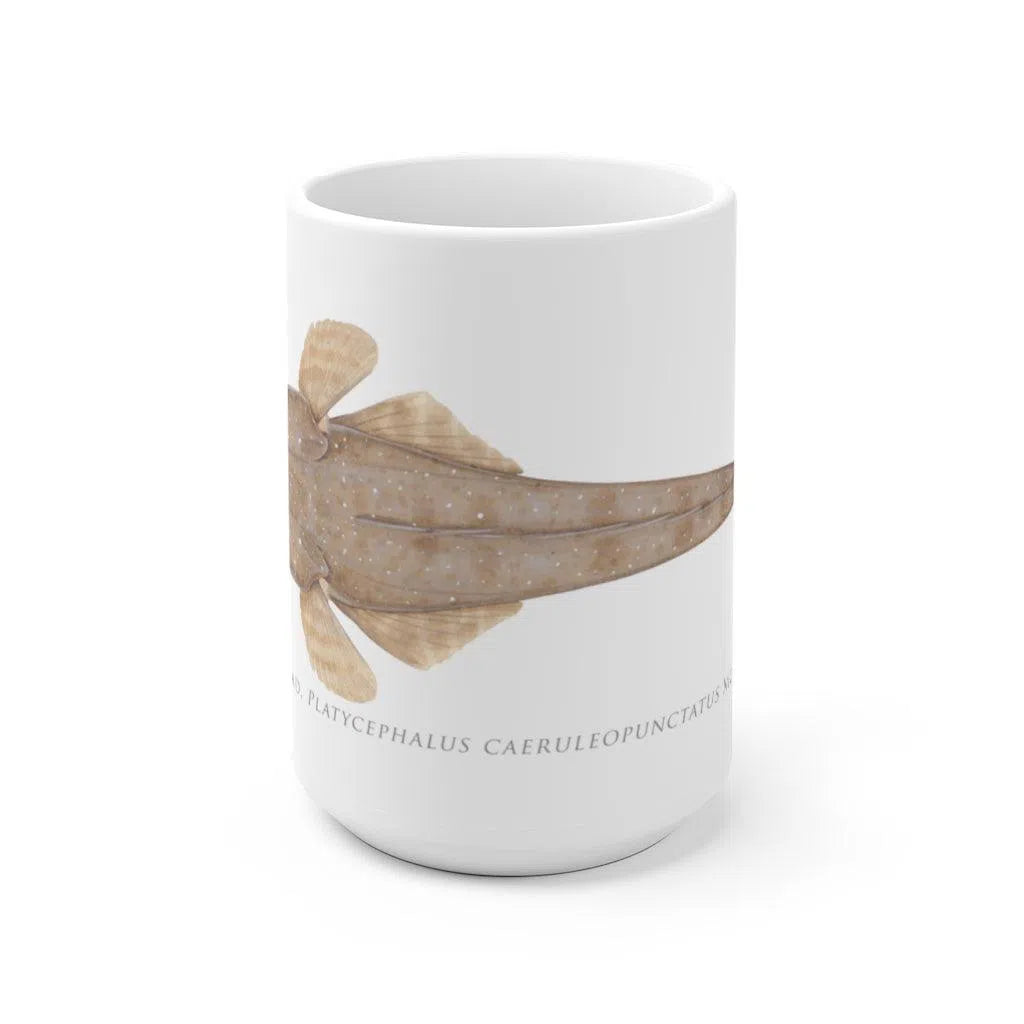 Bluespotted Flathead Mug-Stick Figure Fish Illustration