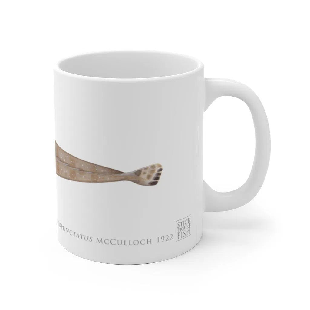 Bluespotted Flathead Mug-Stick Figure Fish Illustration