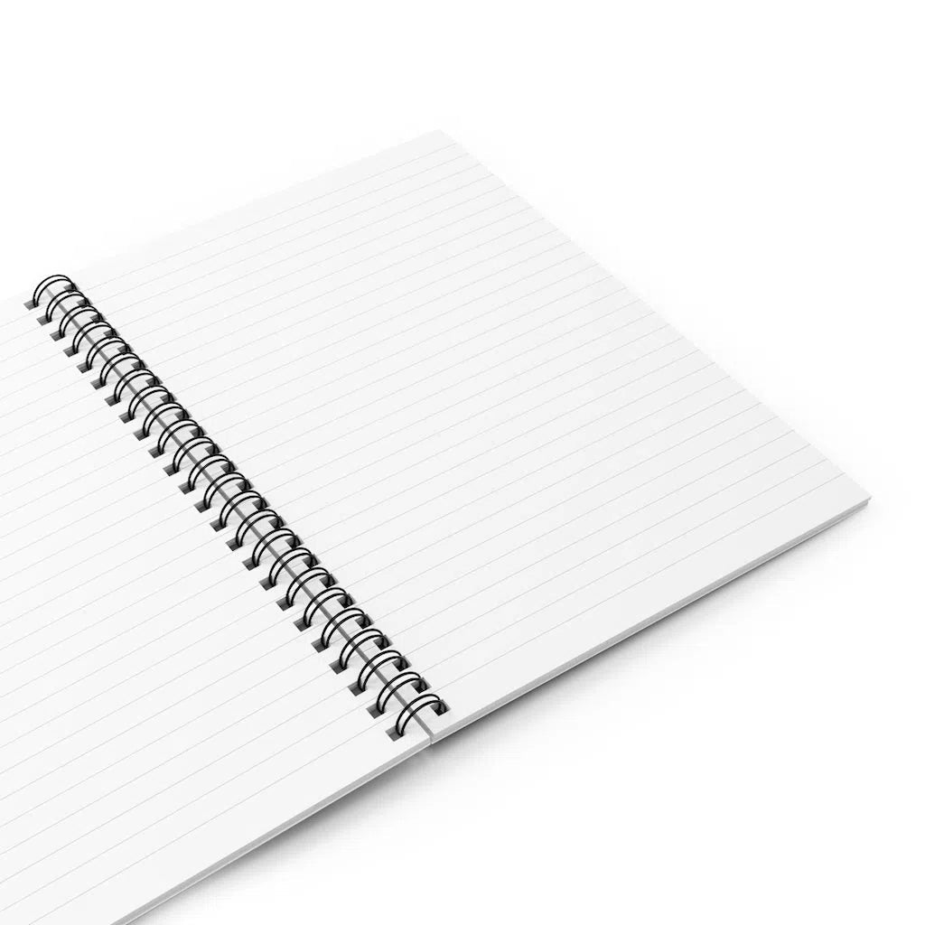 Choose Your Species - Shark or Ray - Spiral Notebook - Ruled Line-Stick Figure Fish Illustration