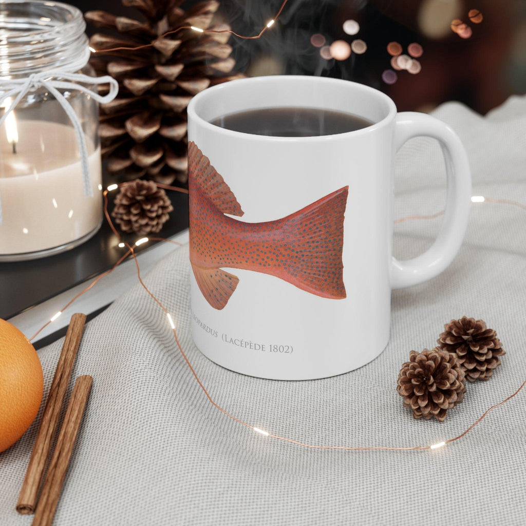 Common Coral Trout Mug - Stick Figure Fish Illustration