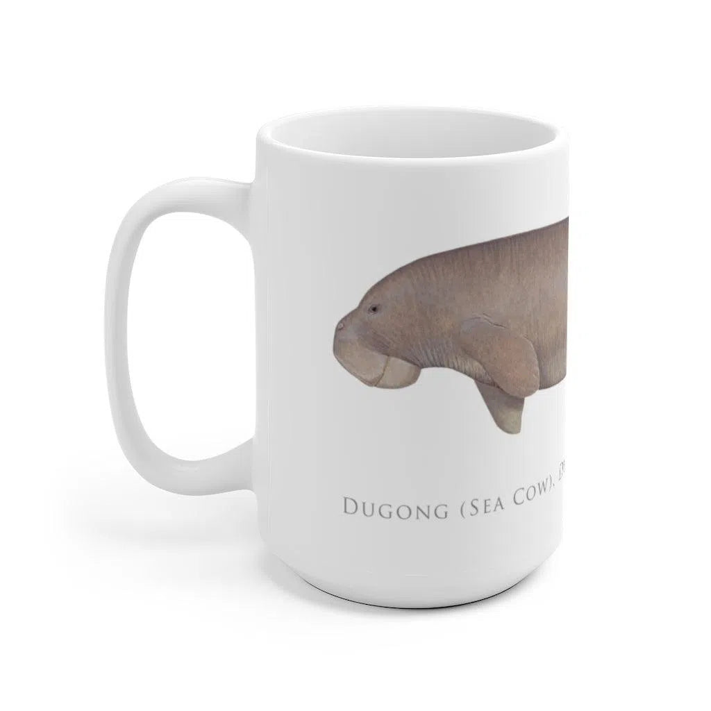 Dugong (Sea Cow) Mug-Stick Figure Fish Illustration