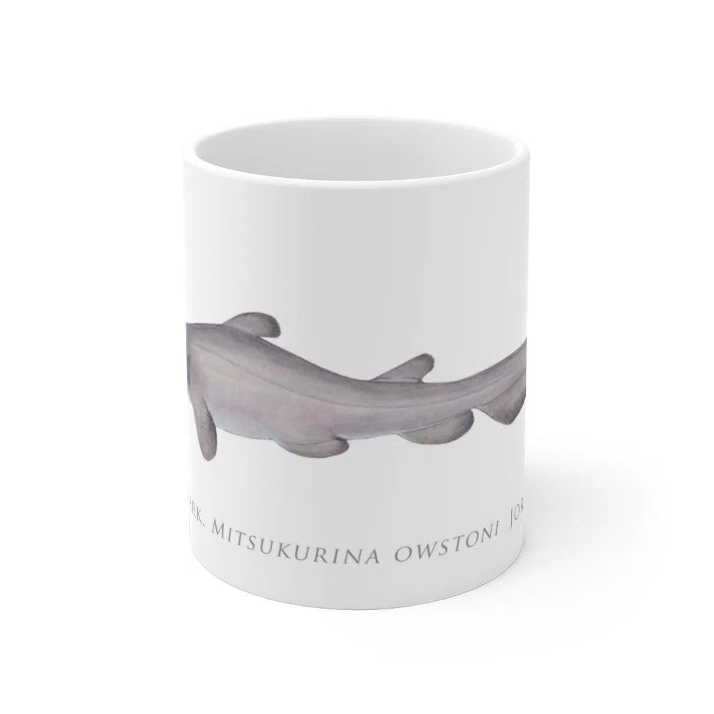 Goblin Shark Mug-Stick Figure Fish Illustration