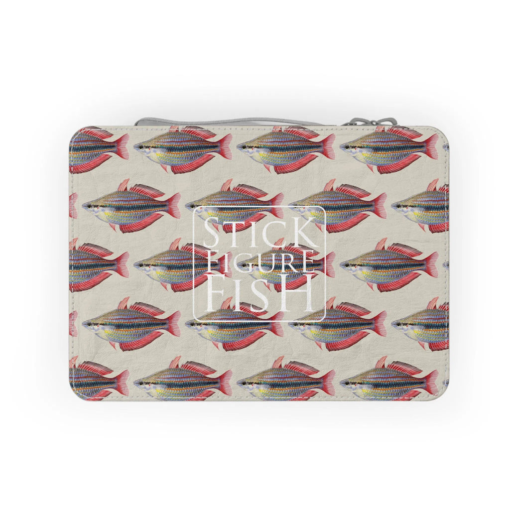Goyder River Rainbowfish - Paper Lunch Bag-Stick Figure Fish Illustration