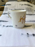 Leafy Seadragon - Fine Bone China Mug-Stick Figure Fish Illustration