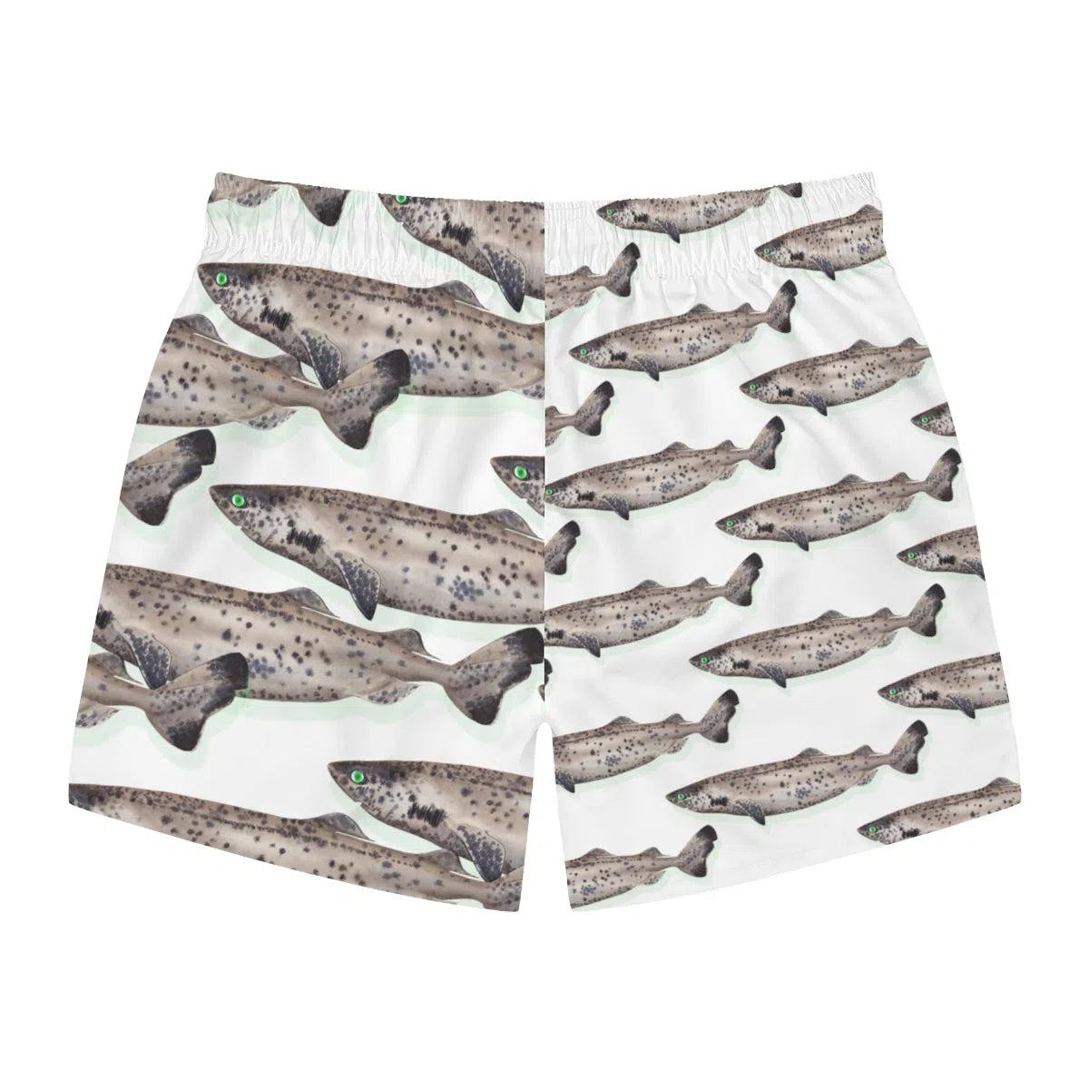 Whitetail Dogfish - Swim Trunks-Stick Figure Fish Illustration