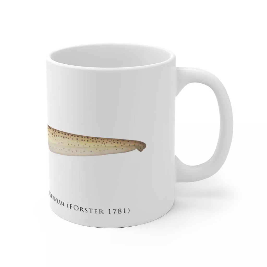 Leopard Shark Mug-Stick Figure Fish Illustration