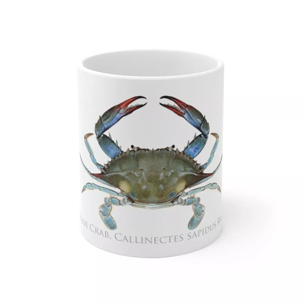 Louisiana Blue Crab Mug-Stick Figure Fish Illustration