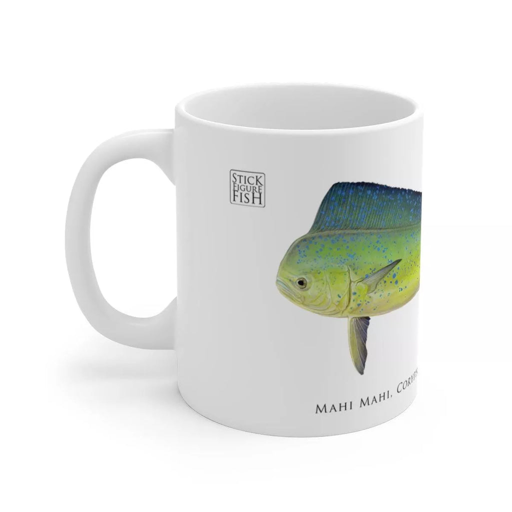Mahi Mahi Mug-Stick Figure Fish Illustration