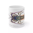 Ornate Spiny Lobster Mug-Stick Figure Fish Illustration