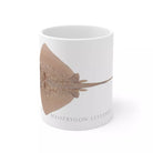 Painted Maskray Mug-Stick Figure Fish Illustration