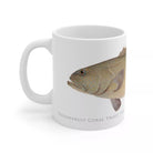 Passionfruit Coral Trout Mug-Stick Figure Fish Illustration