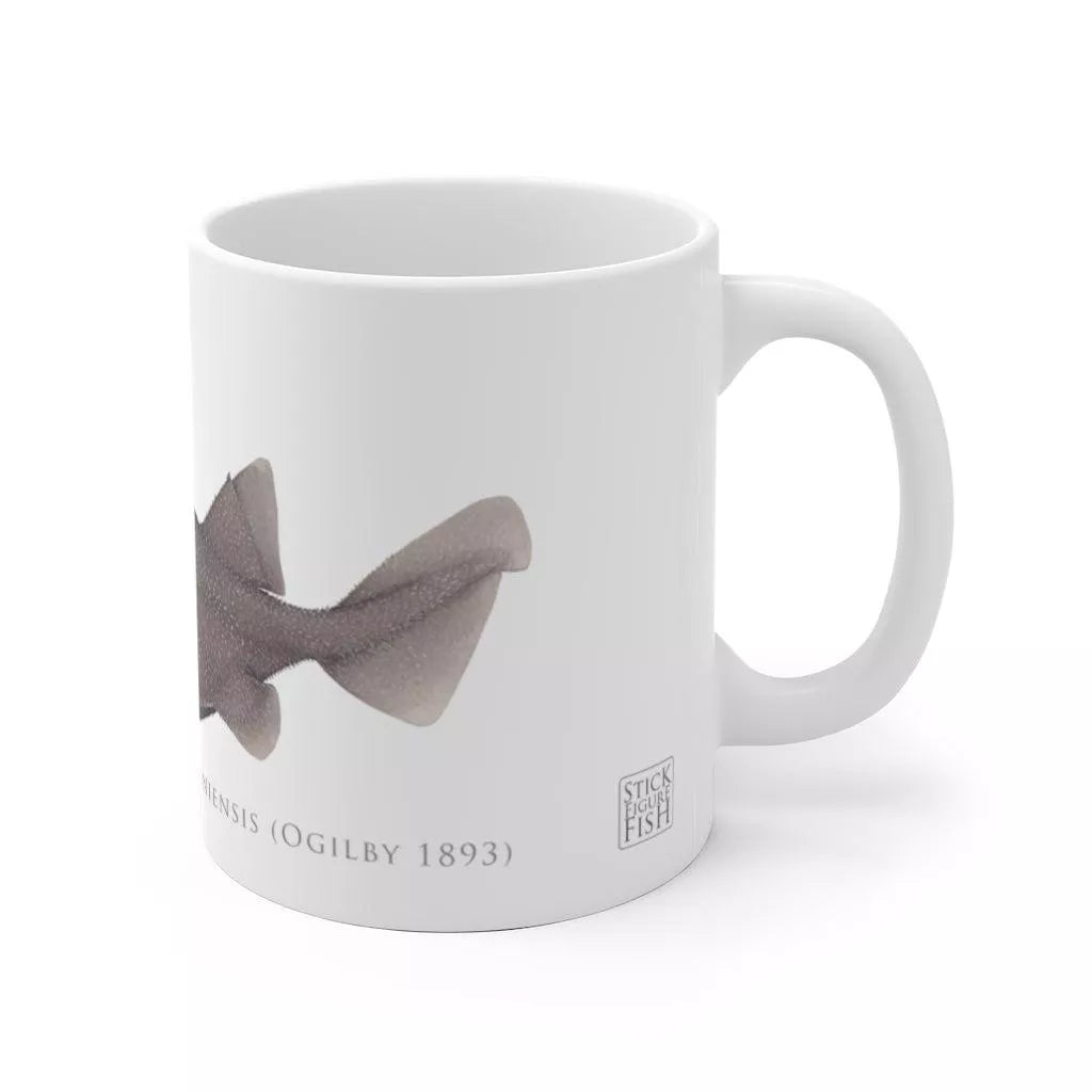 Prickly Dogfish Mug-Stick Figure Fish Illustration
