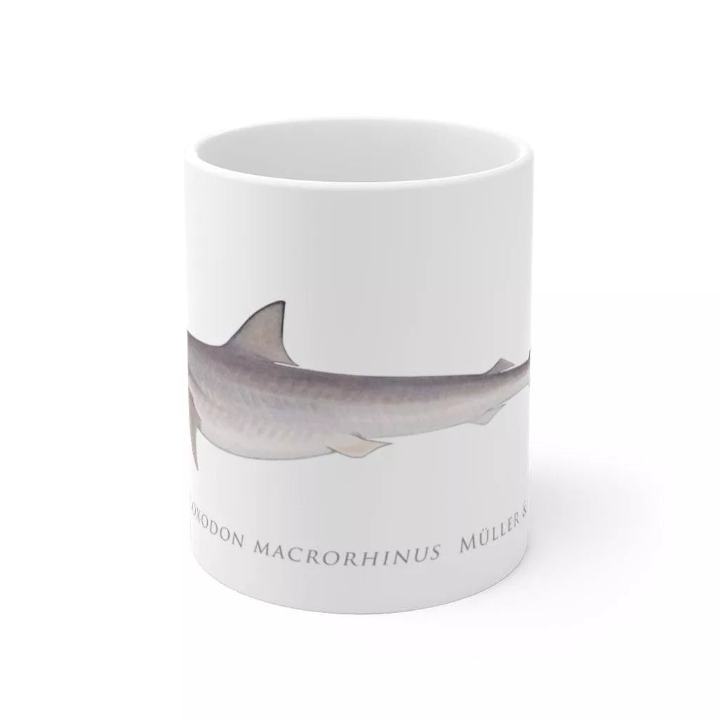 Sliteye Shark Mug - Stick Figure Fish Illustration