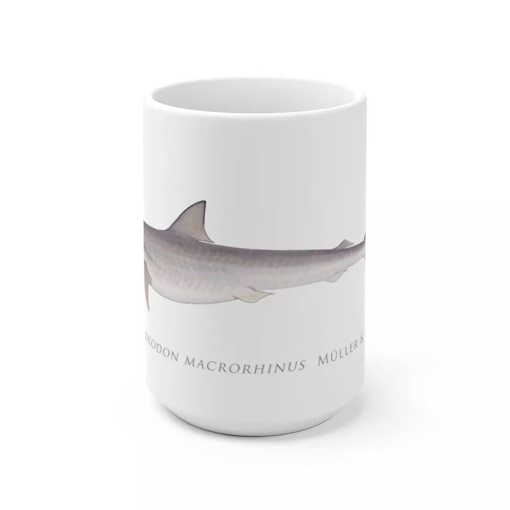 Sliteye Shark Mug - Stick Figure Fish Illustration