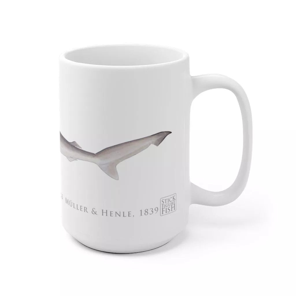 Sliteye Shark Mug - Stick Figure Fish Illustration