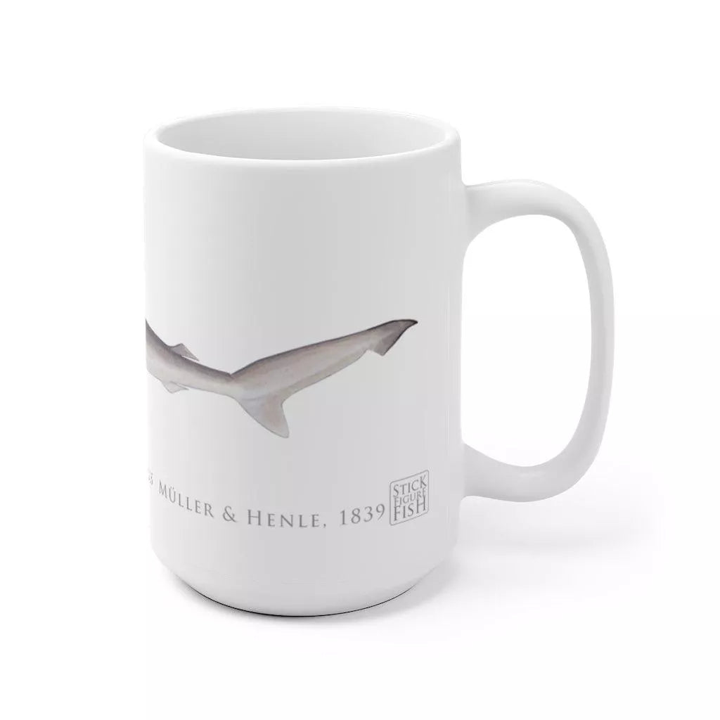 Sliteye Shark Mug-Stick Figure Fish Illustration