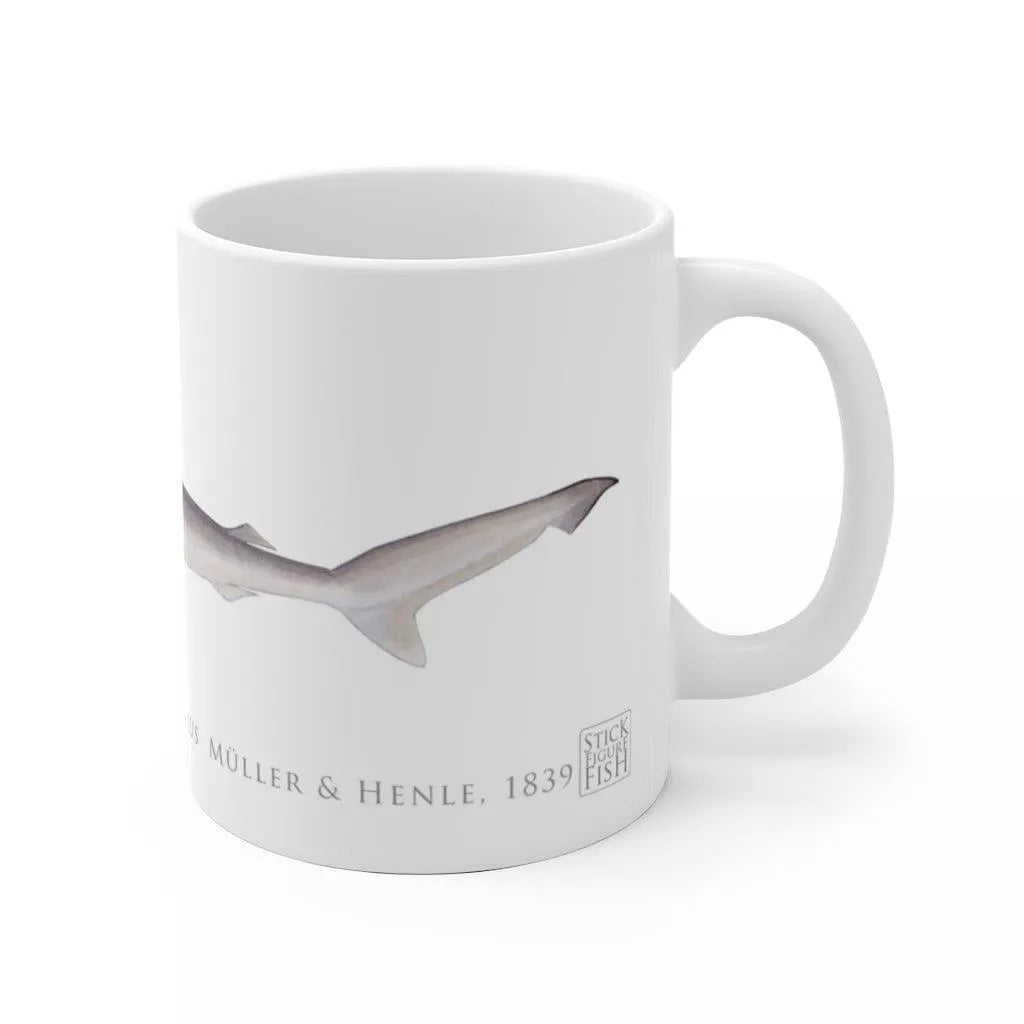 Sliteye Shark Mug - Stick Figure Fish Illustration