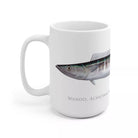 Wahoo No. 1 Mug-Stick Figure Fish Illustration
