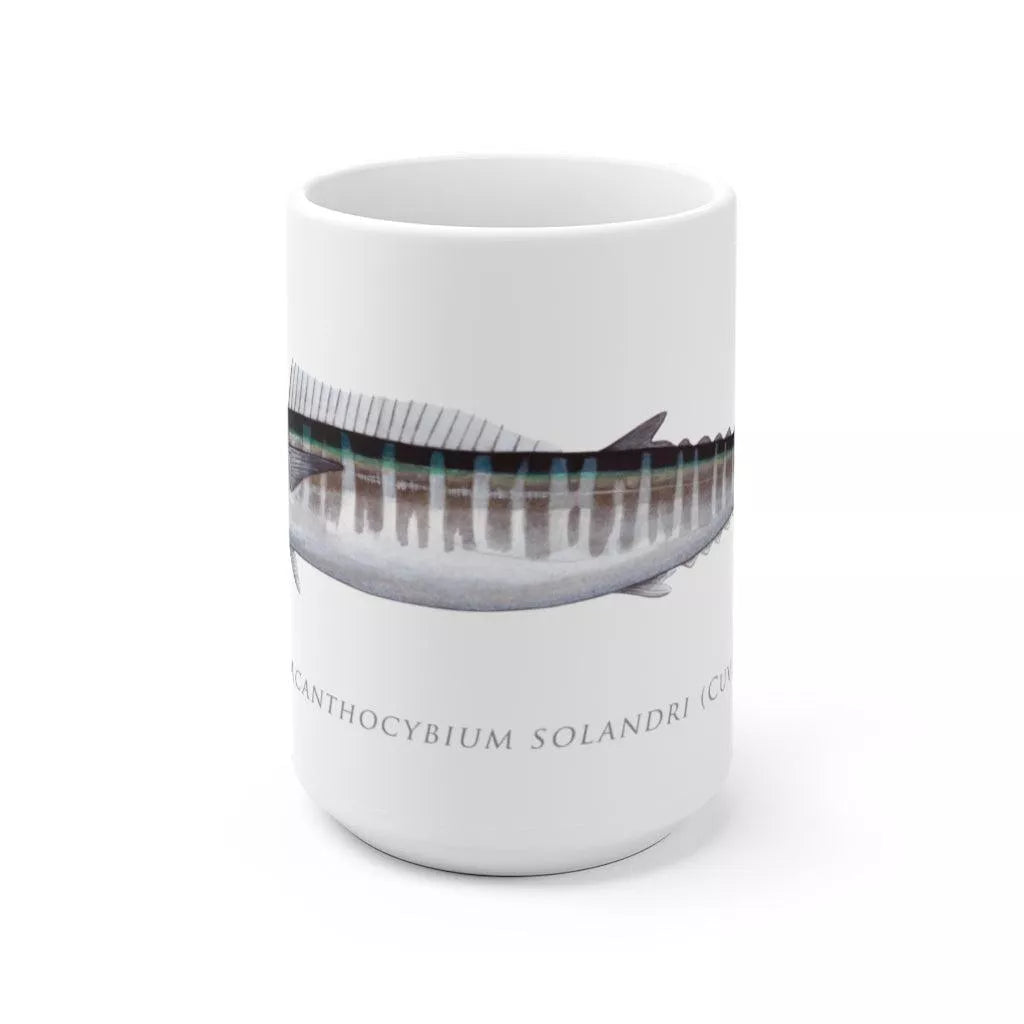 Wahoo No. 1 Mug-Stick Figure Fish Illustration