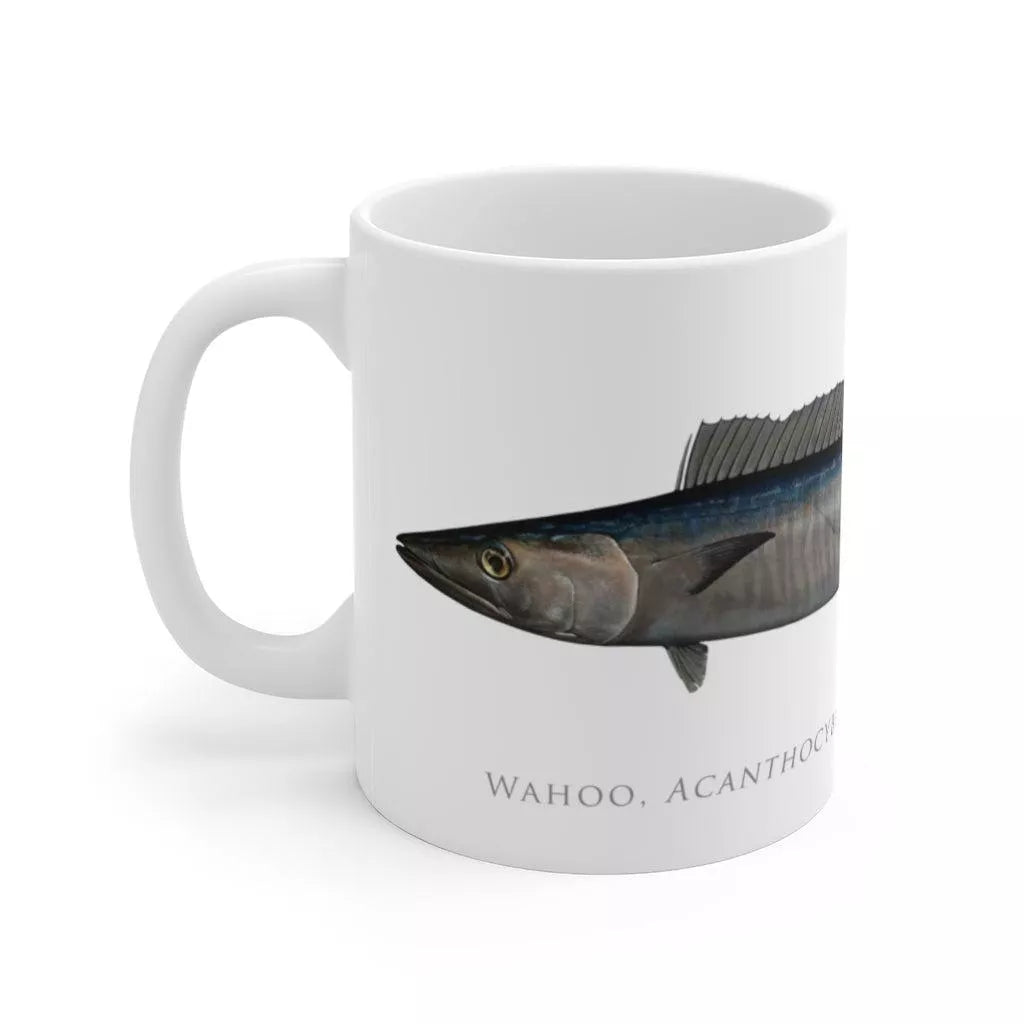 Wahoo No. 2 Mug-Stick Figure Fish Illustration