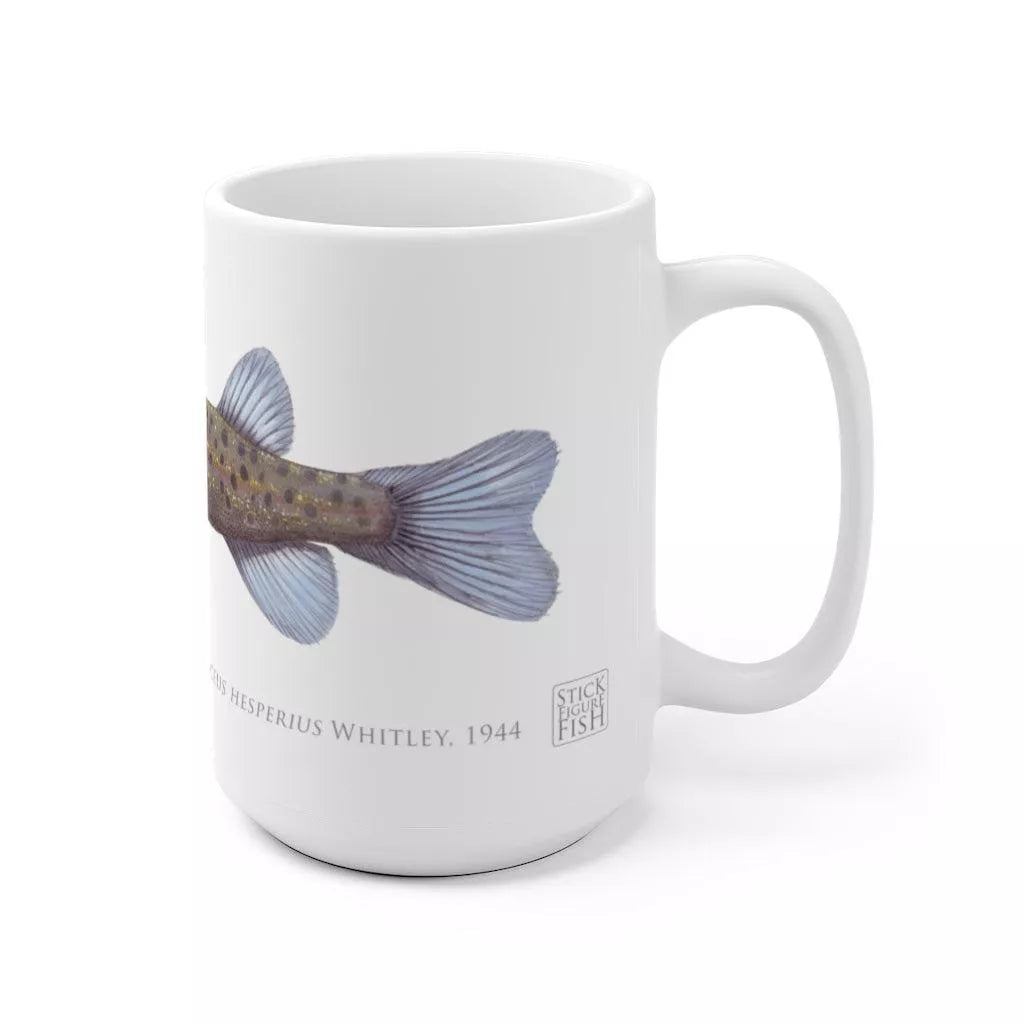 Western Trout Minnow Mug-Stick Figure Fish Illustration