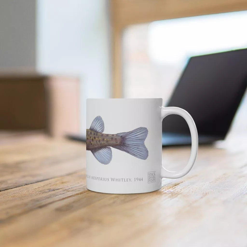 Western Trout Minnow Mug-Stick Figure Fish Illustration